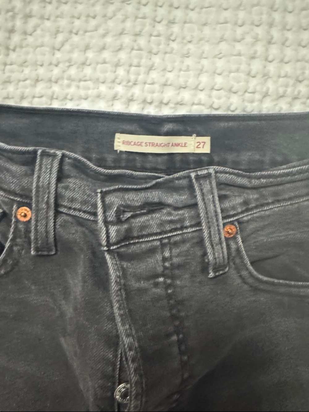 Levi’s Black Straight Ankle Jeans - Size 27